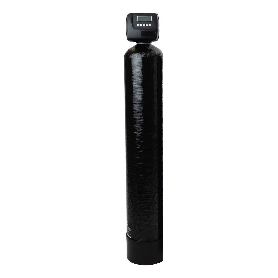 Aqua Cat salt-free water conditioner — one black tank with a Clack WS1 control valve