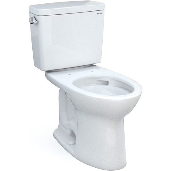 TOTO Drake two-piece elongated toilet, 1.28 GPF Tornado Flush, universal height